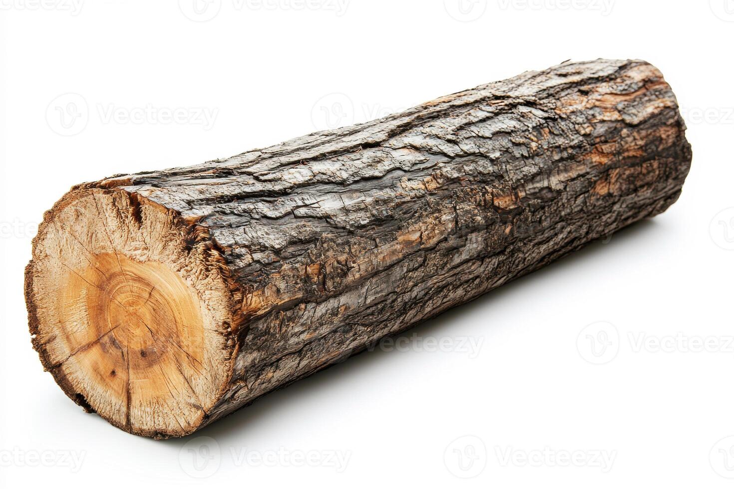 Sturdy log ready for crafting or building projects photo