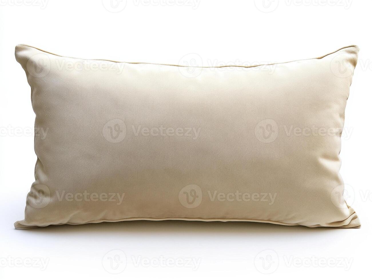 Soft decorative pillow on a white background for home decor photo