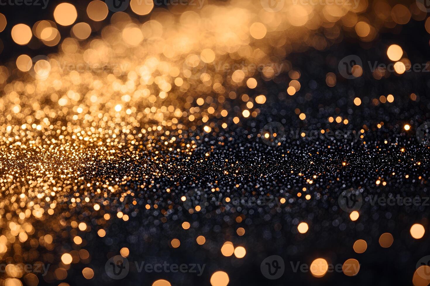 Golden Bokeh Glitter Background for Celebratory Designs and Festive Themes photo