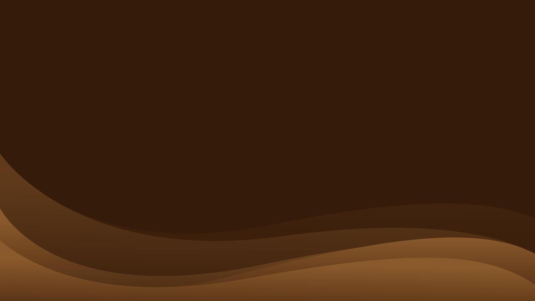 Abstract Chocolate Wave Background. Modern wallpaper design vector