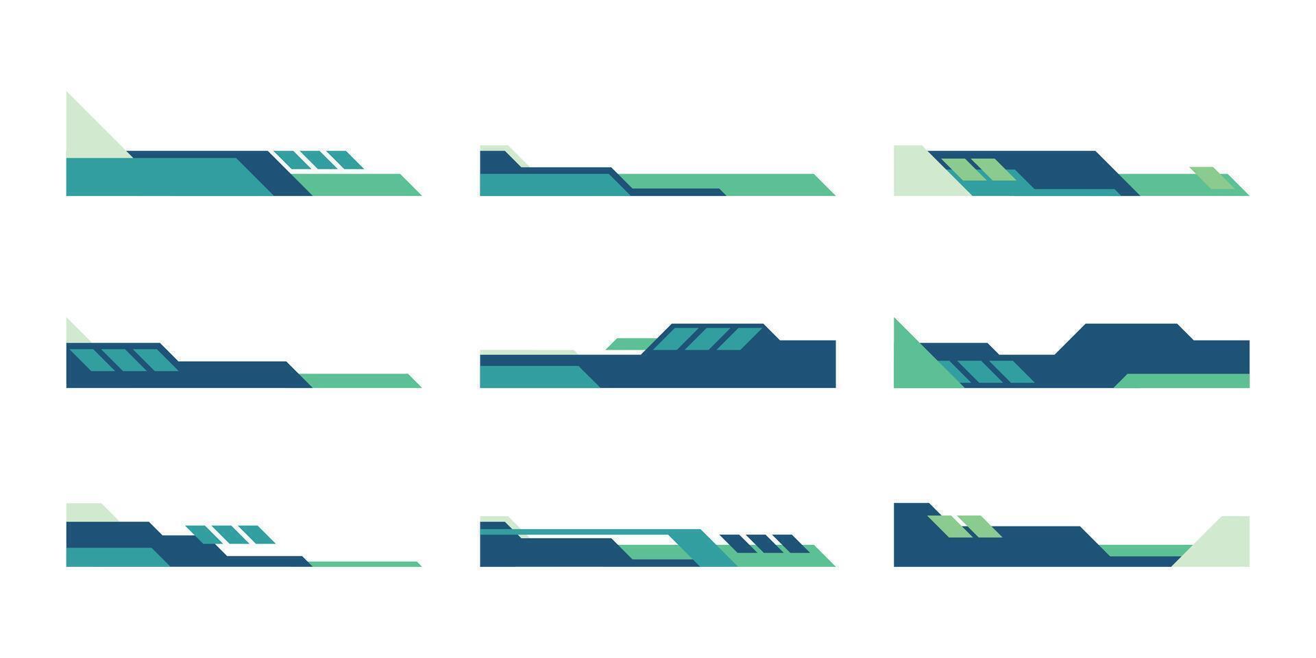 Business Geometric Footer Illustration vector