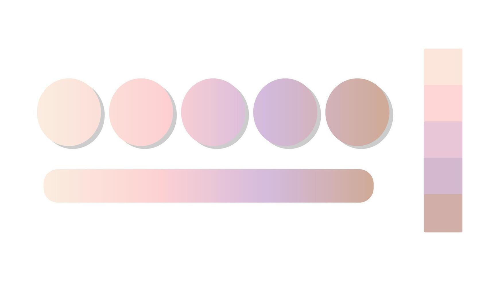Abstract gradient background with Champagne, Rose Quartz, Lilac, Nude color palette. Abstract illustration with gradient blur design. Blurred colored abstract background. Colorful gradient vector