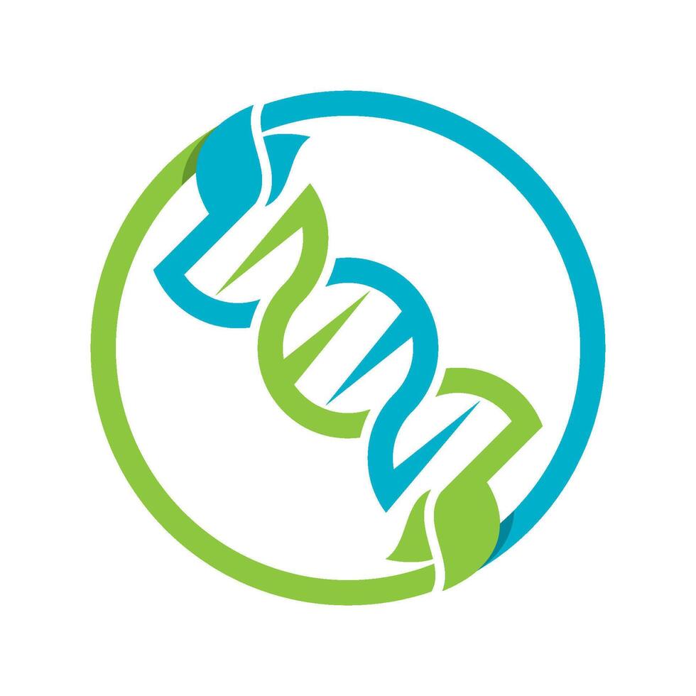 DNA logo design vector