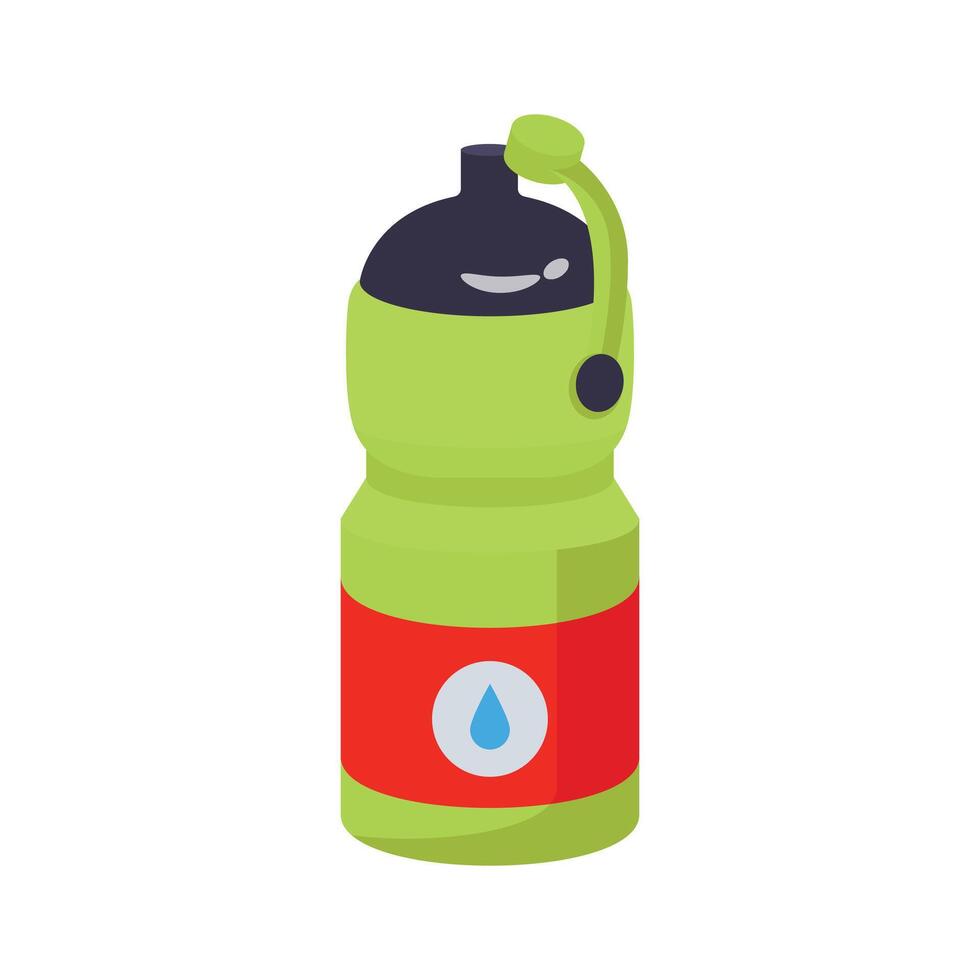 A customizable 3d style icon of water bottle vector