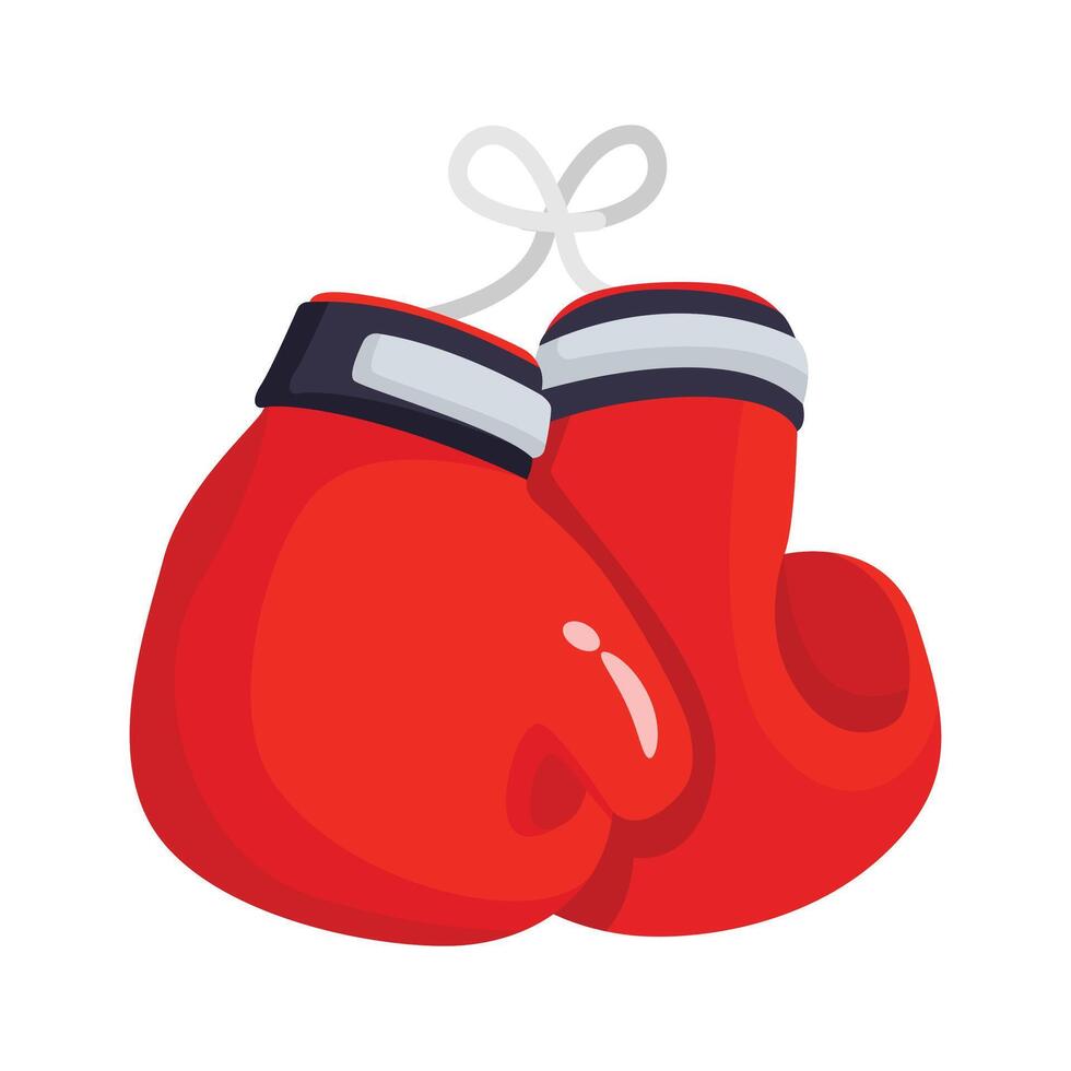 Creatively designed icon of boxing gloves in 3d style vector