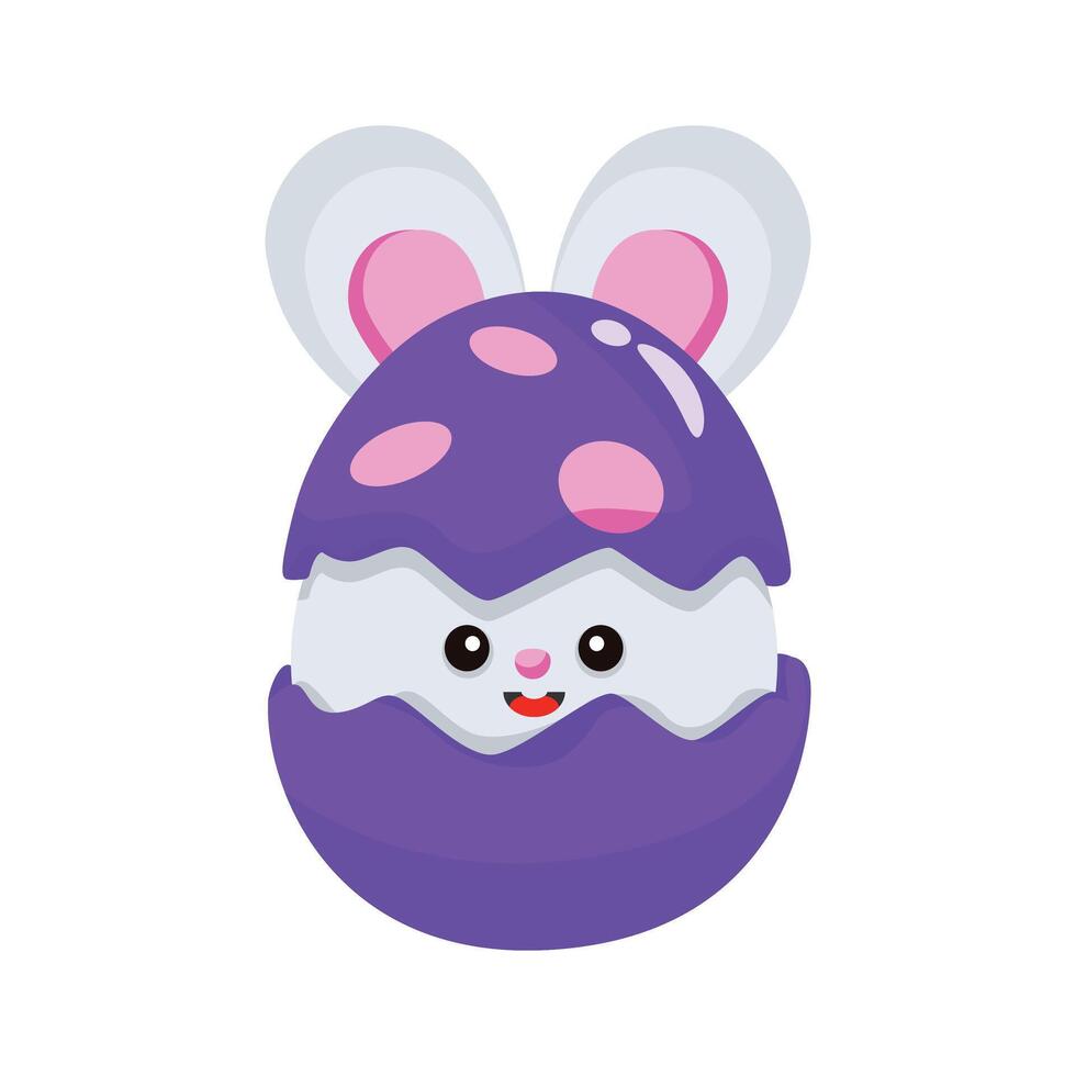 A well designed 3d style icon showing cracked egg vector