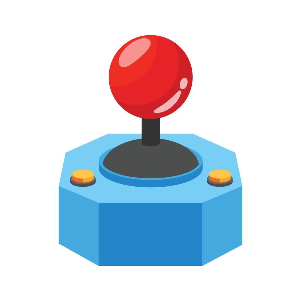 Visually appealing 3d style icon of game controller device vector