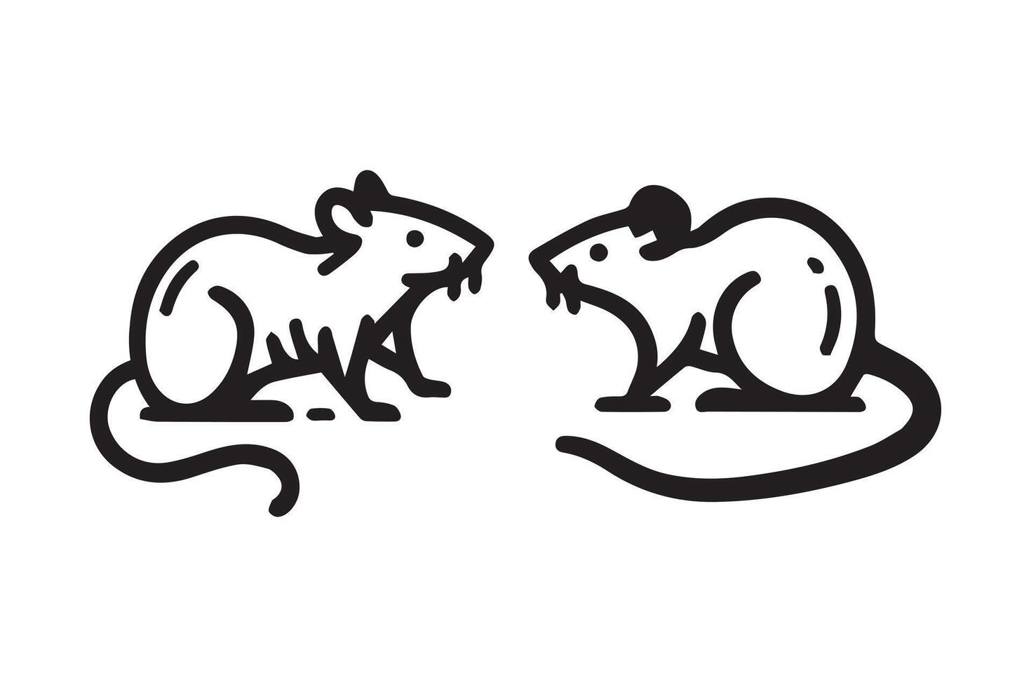 Rat icon, design and art illustration vector