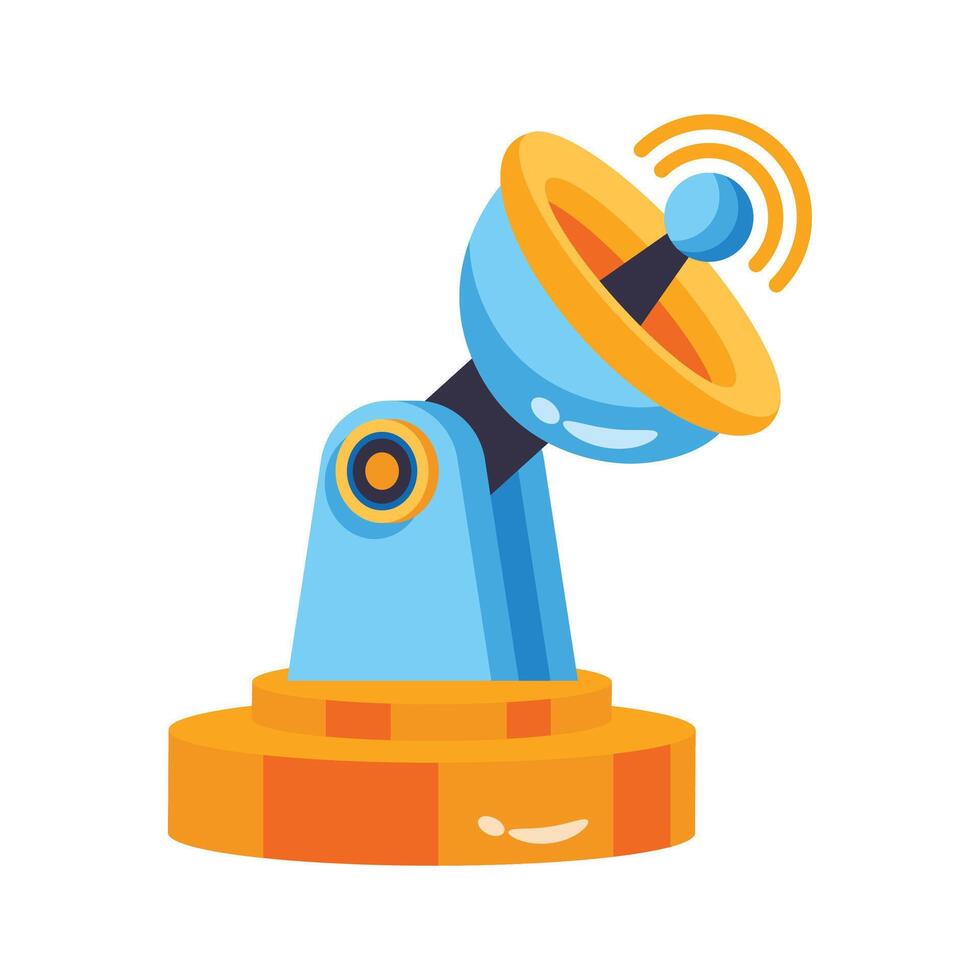 Catch a sight of this amazing 3d icon of parabolic dish vector