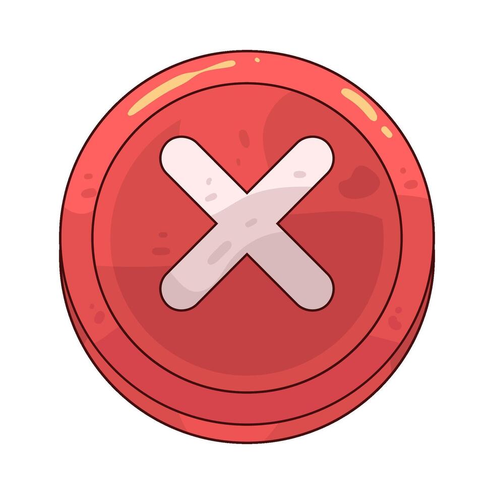 exit button illustration vector