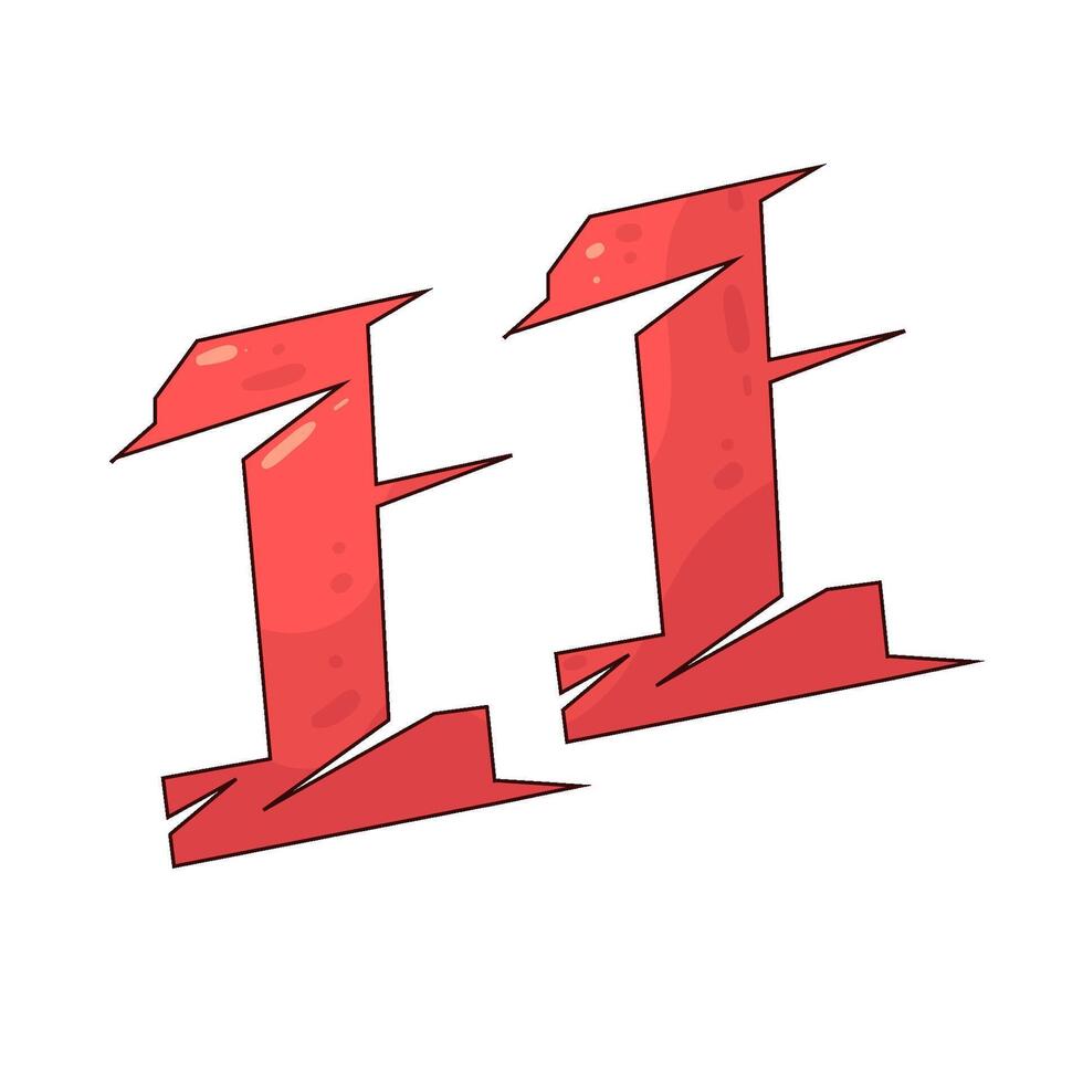 illustration of racing number vector
