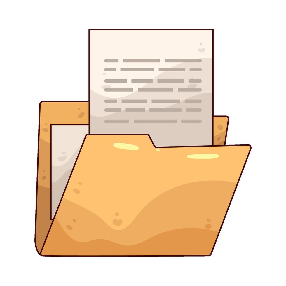 illustration of a folder vector