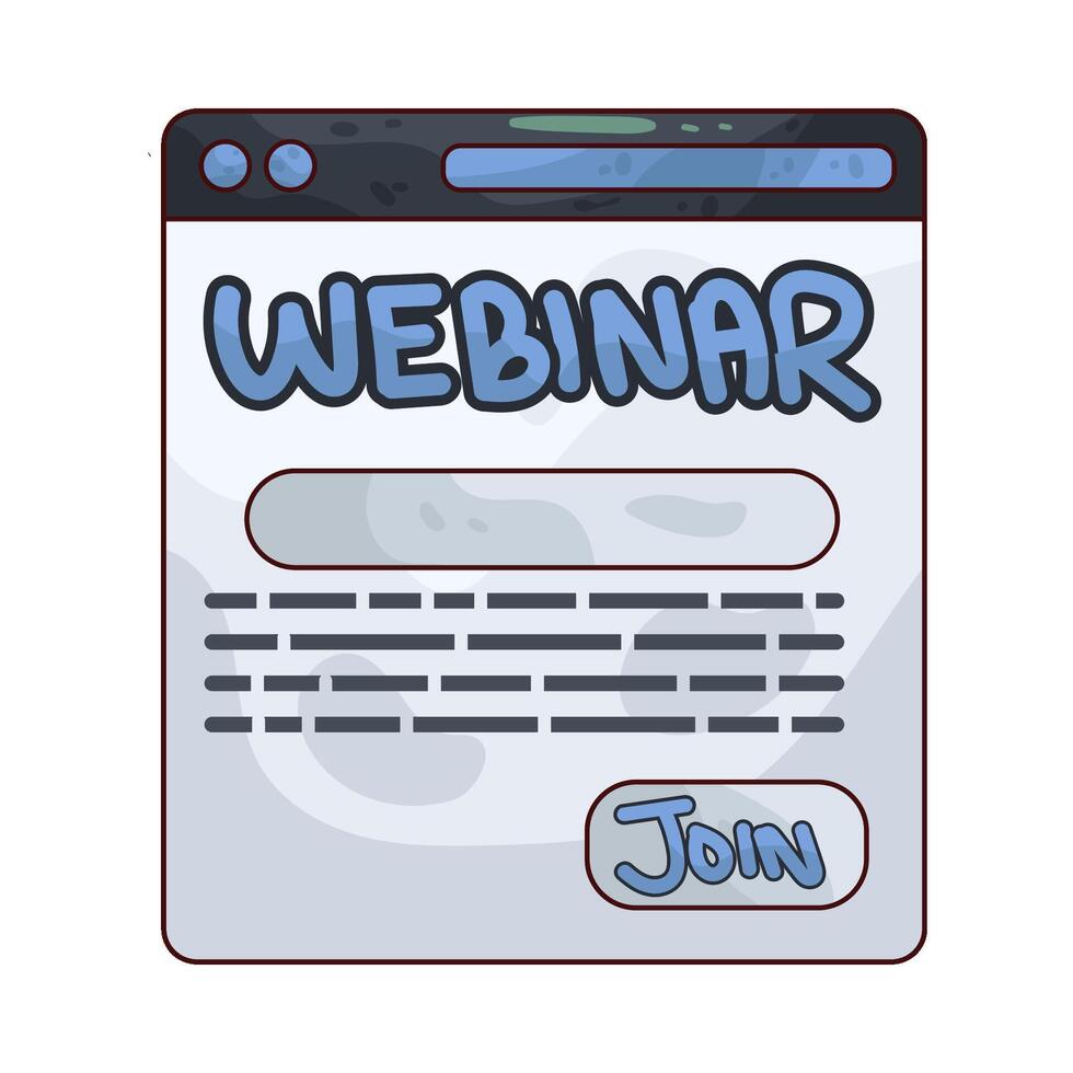 webinar join button vector