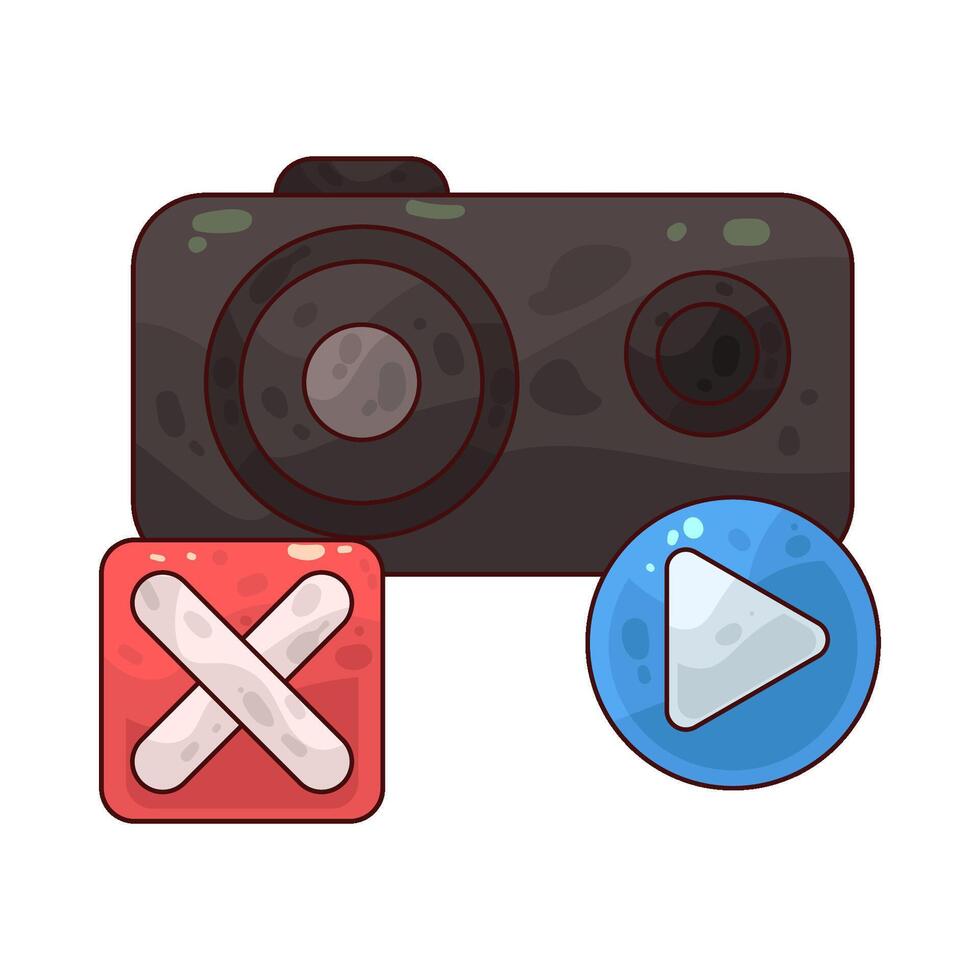 illustration of a digital camera vector