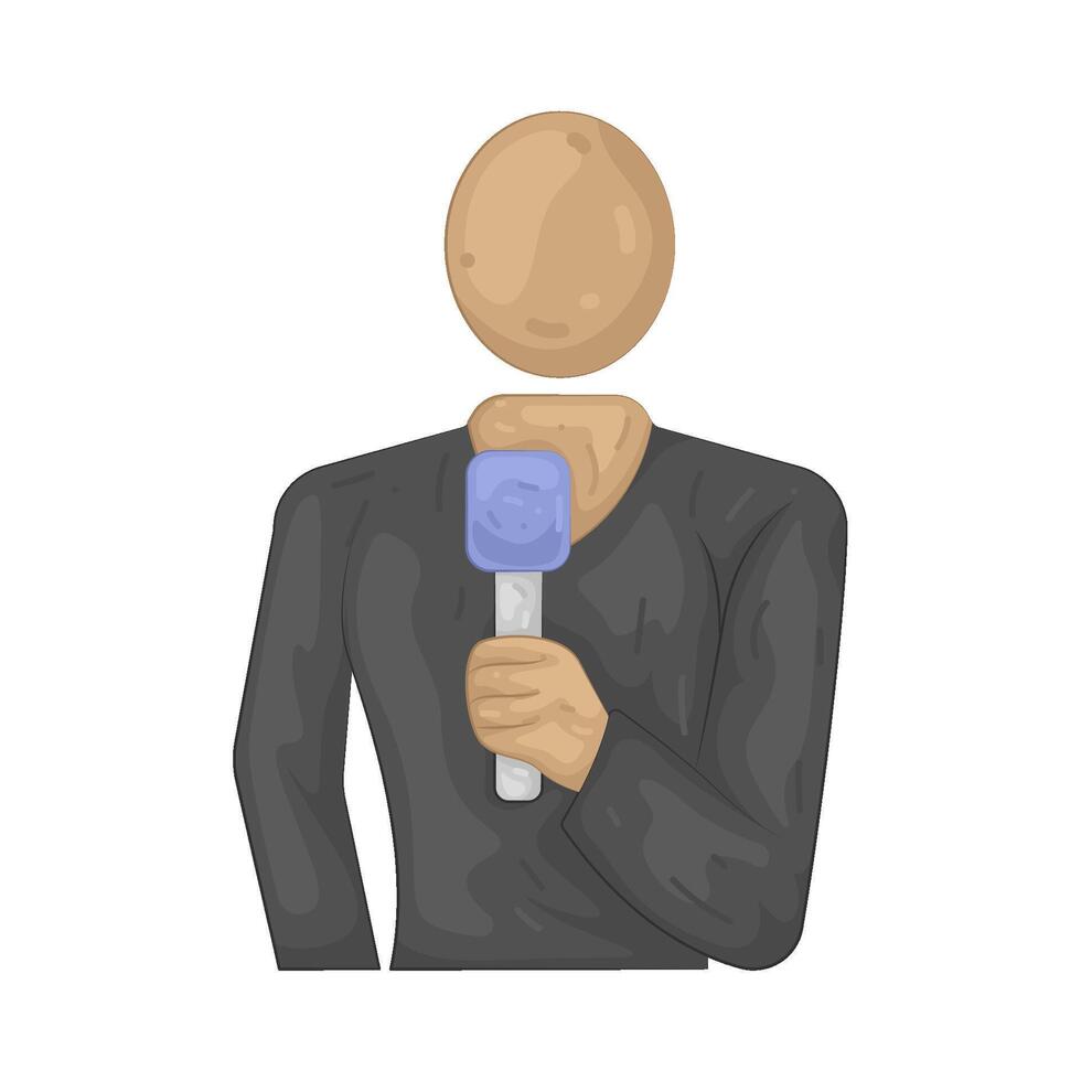Illustration of Commentator vector