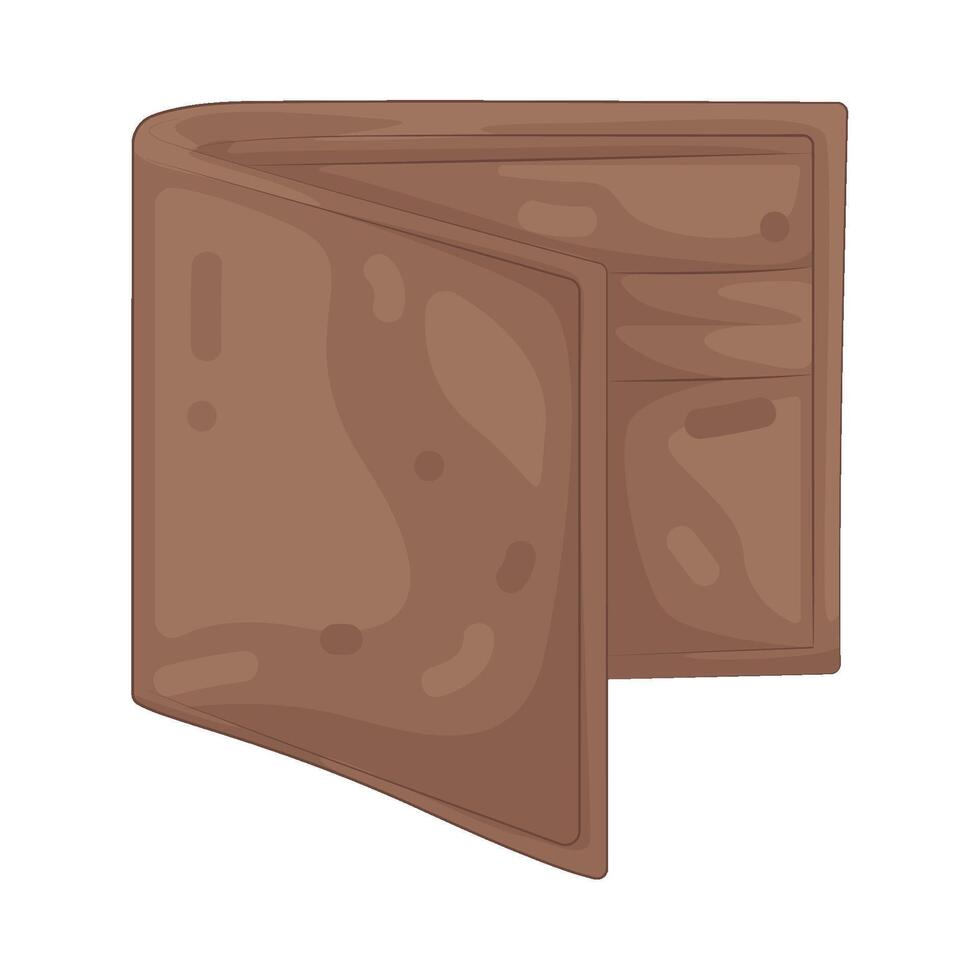 Illustration of Brown Wallet vector
