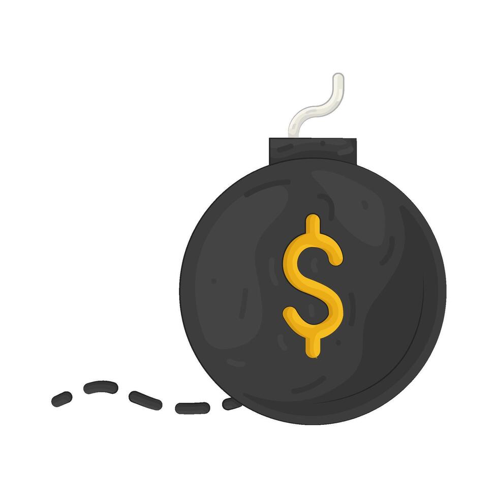 Illustration of bankruptcy vector
