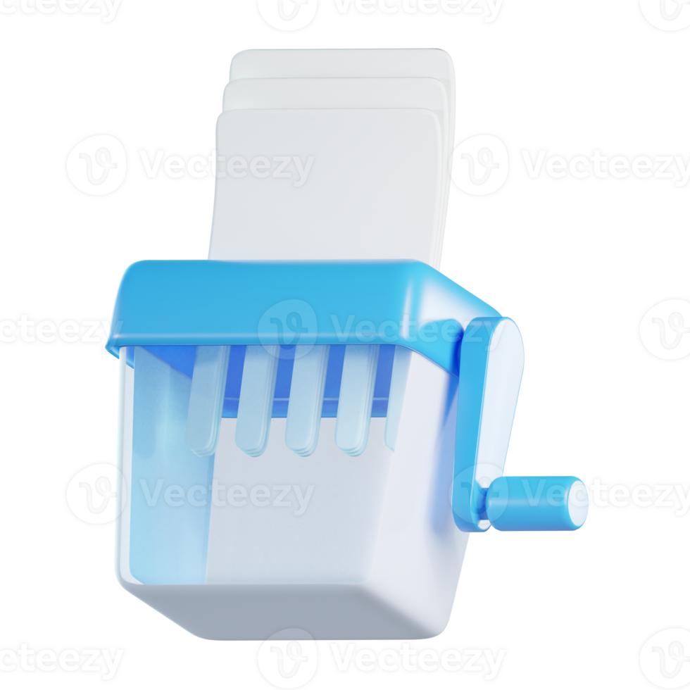 Paper Shredder 3D illustration png