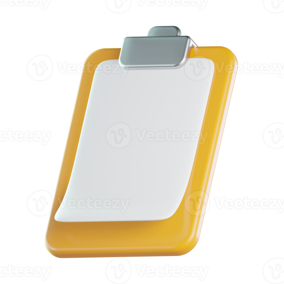 Clipboard 3D illustration png