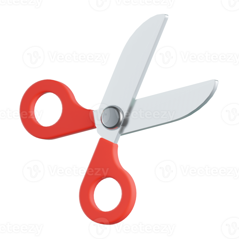 Scissors 3D illustration png