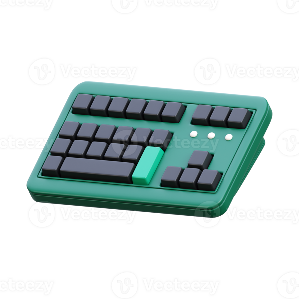 Keyboard 3D icon Illustration png