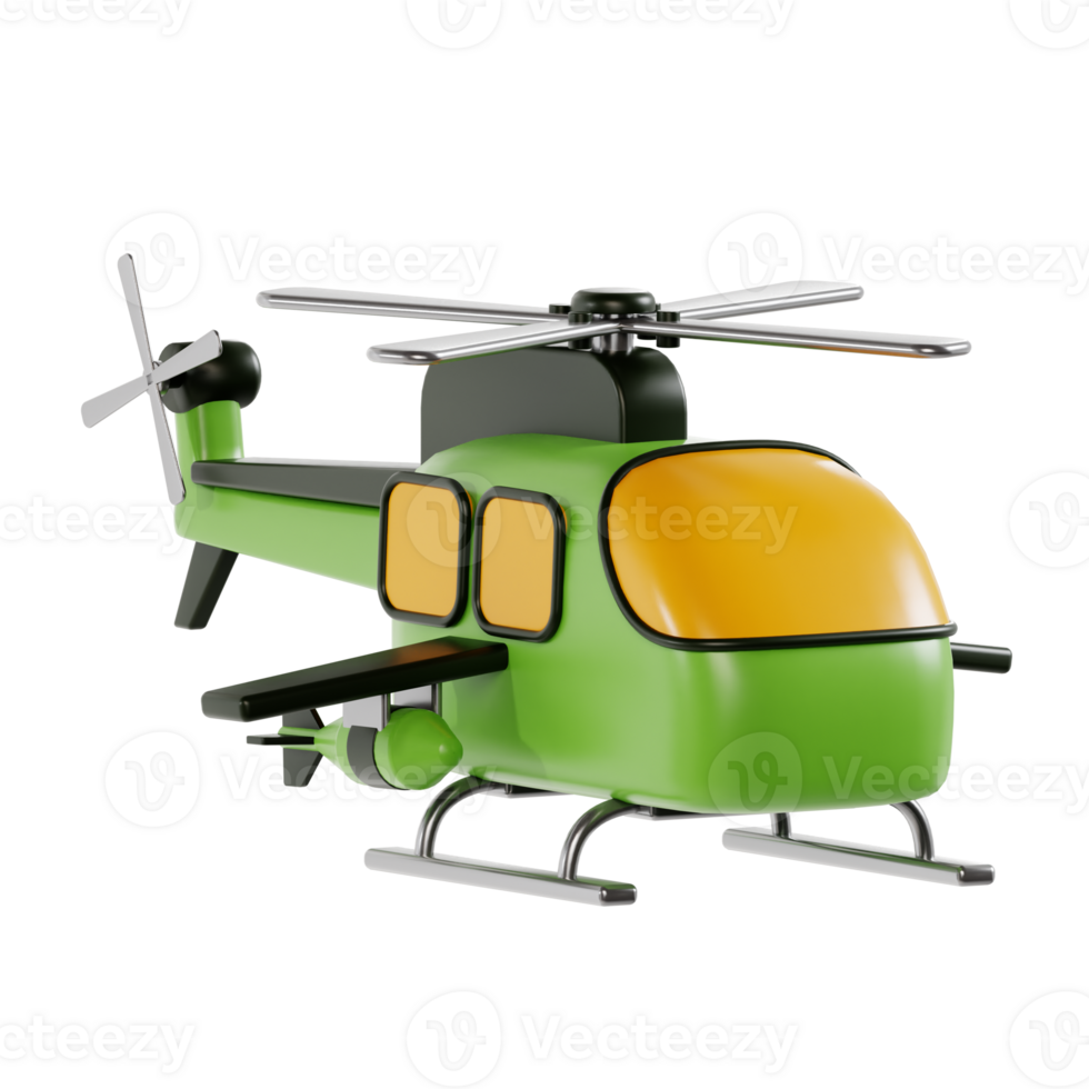 Helicopter 3D Illustration png