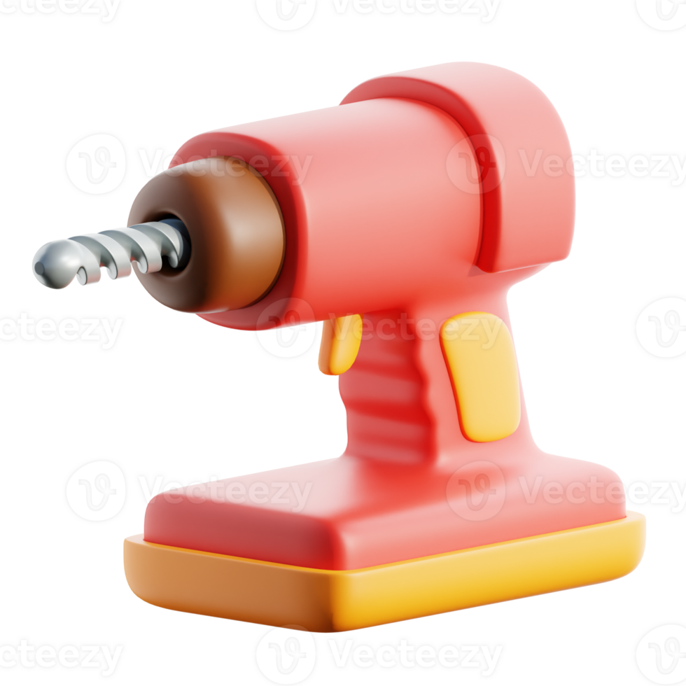 Drill 3D element png