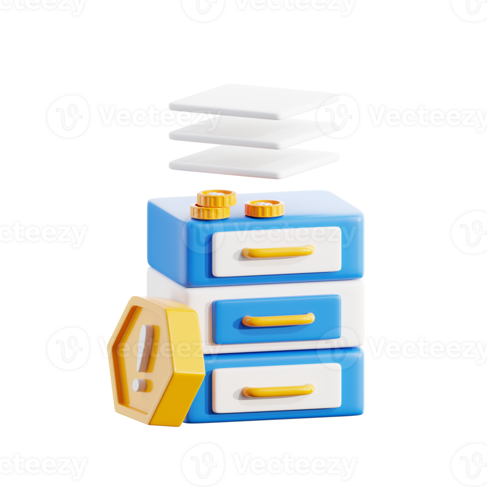 document 3D Illustration png