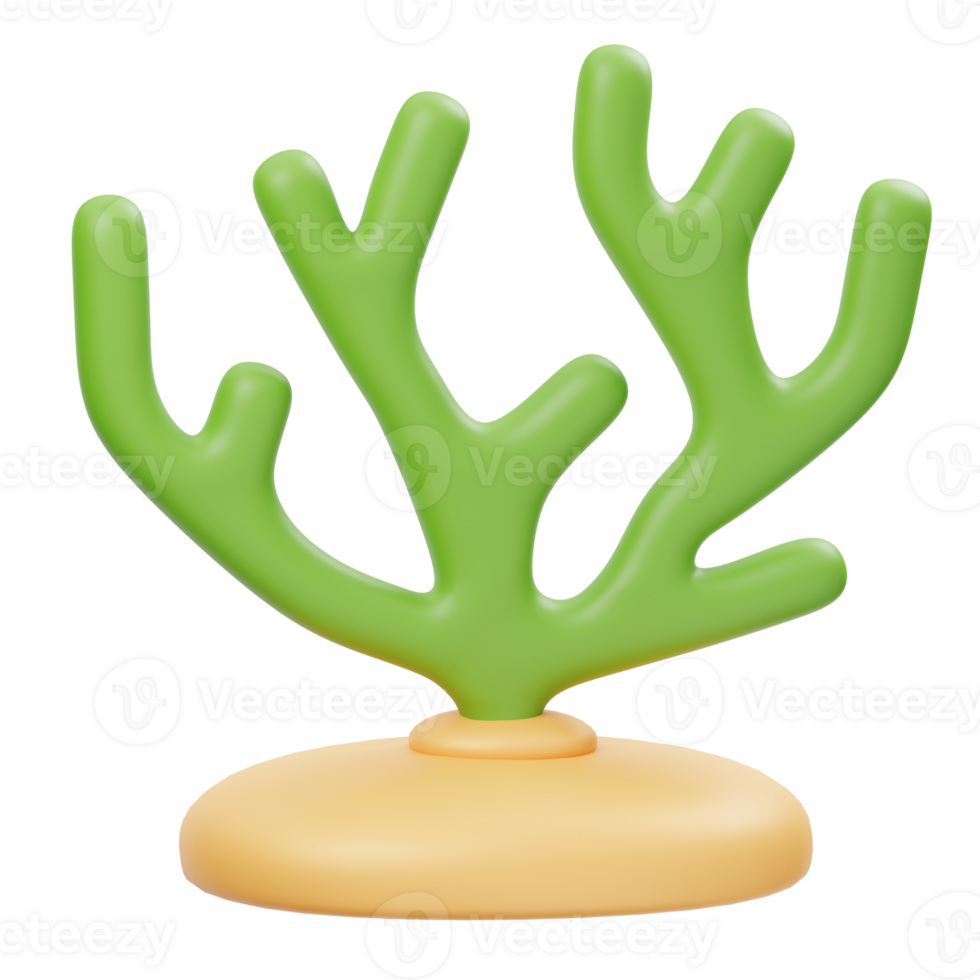Coral 3D Illustration png