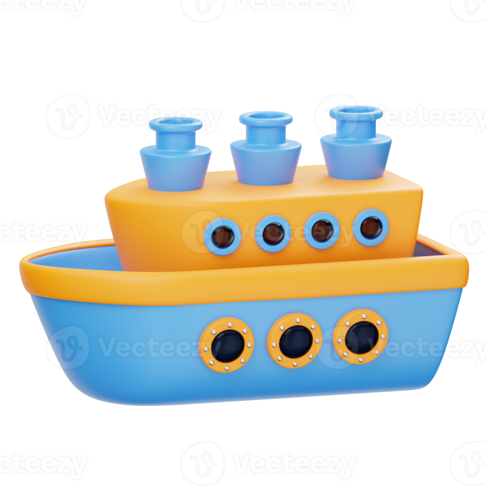 Ship 3D Illustration png