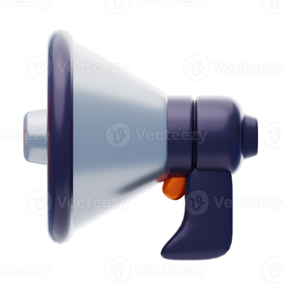 Hand Speaker 3D Illustration png