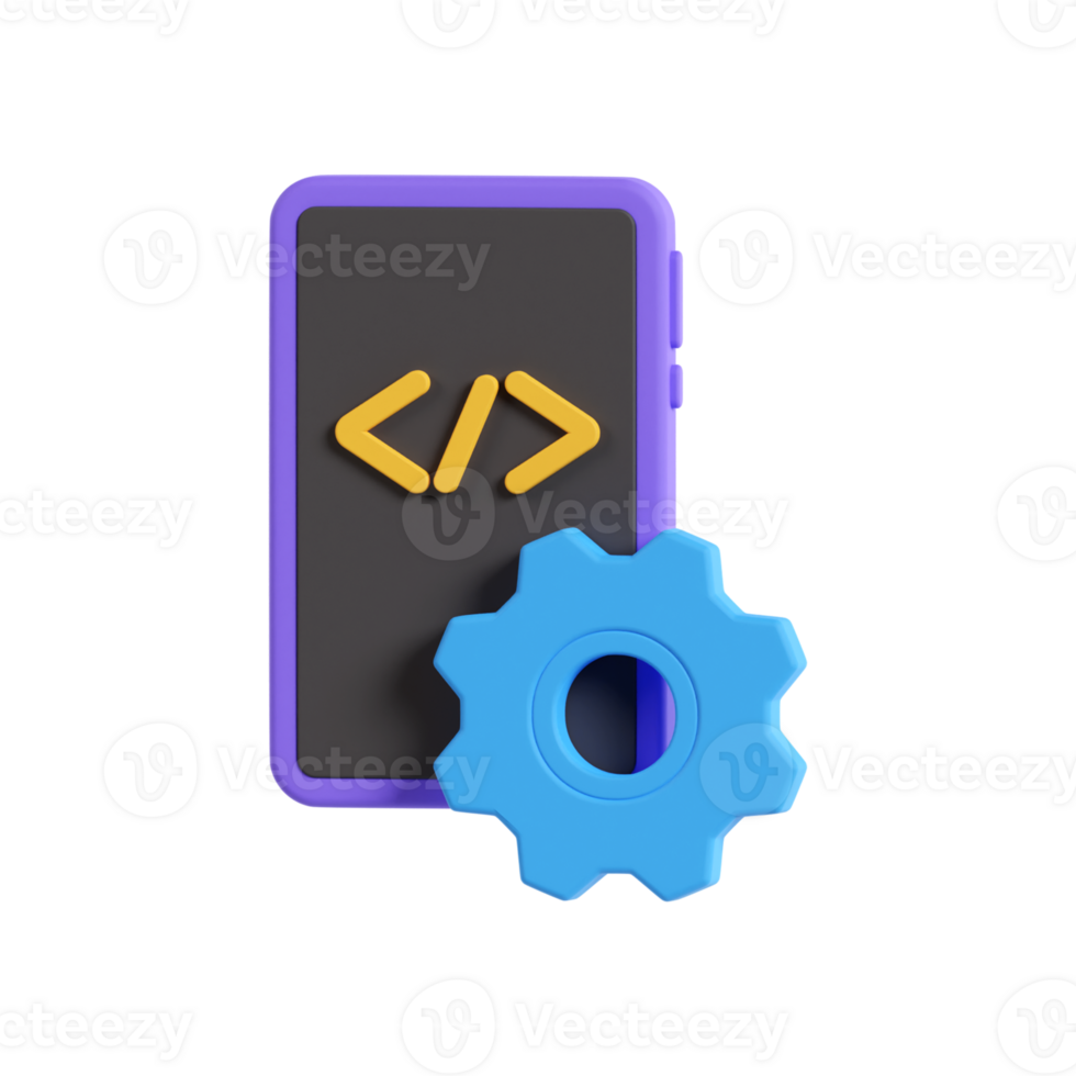 App Development 3D Illustration png