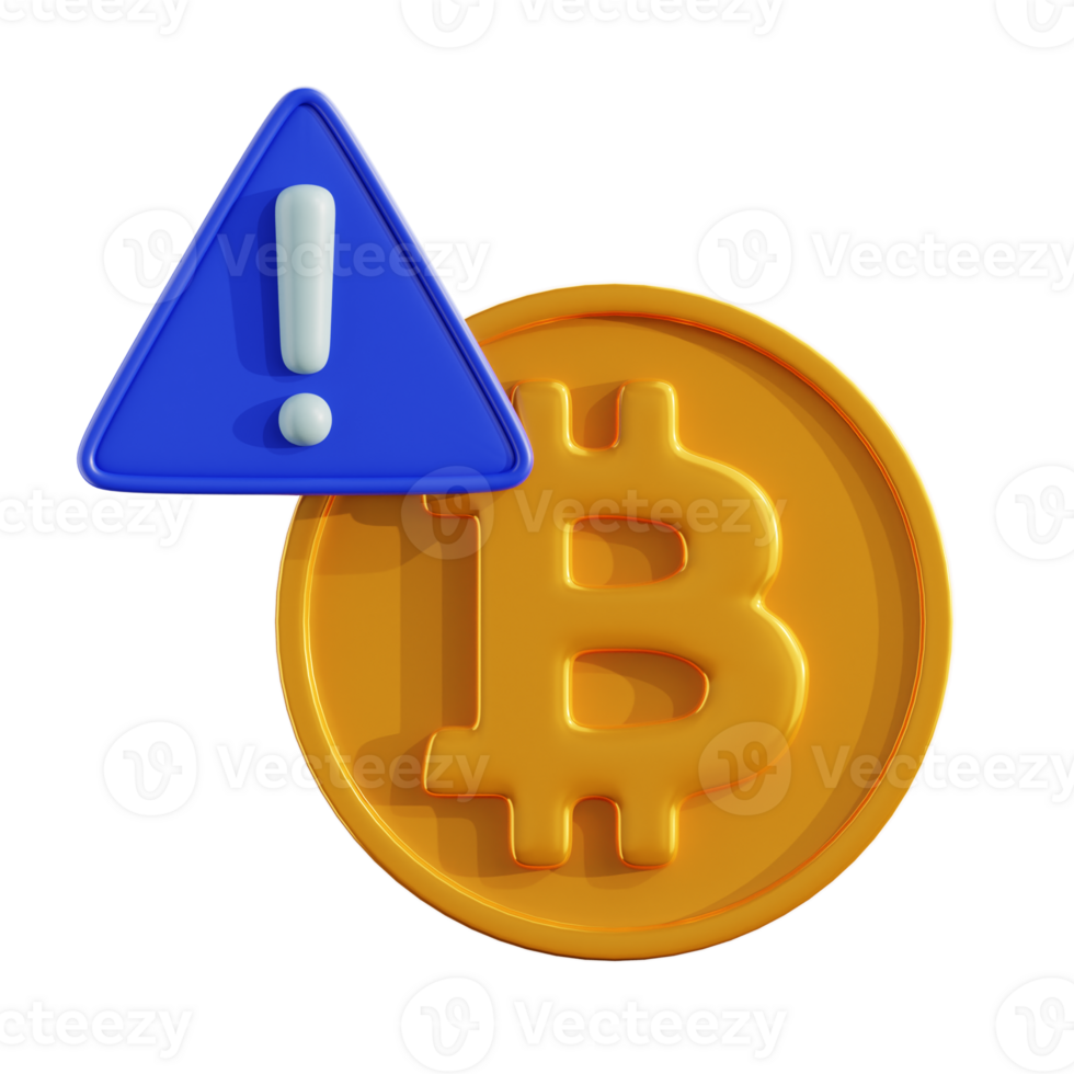 crypto risk 3D Illustration png