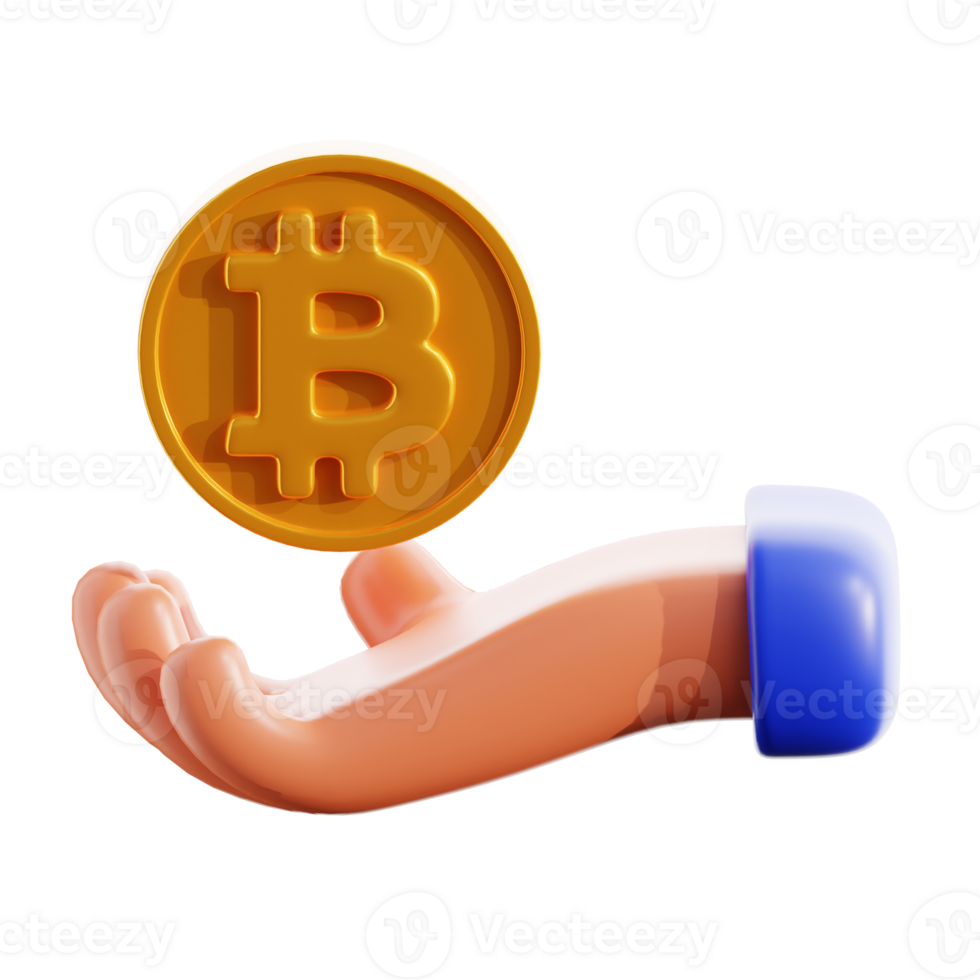 crypto saving 3D Illustration png