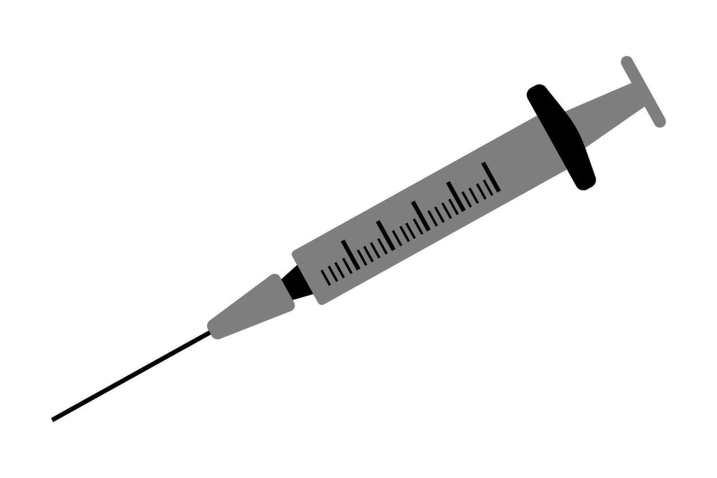 Syringe isolated illustration. Design element for medical infographics vector
