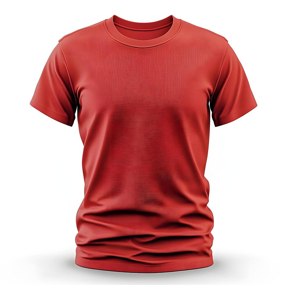 Crimson fabric texture displayed on a folded t-shirt mockup design photo