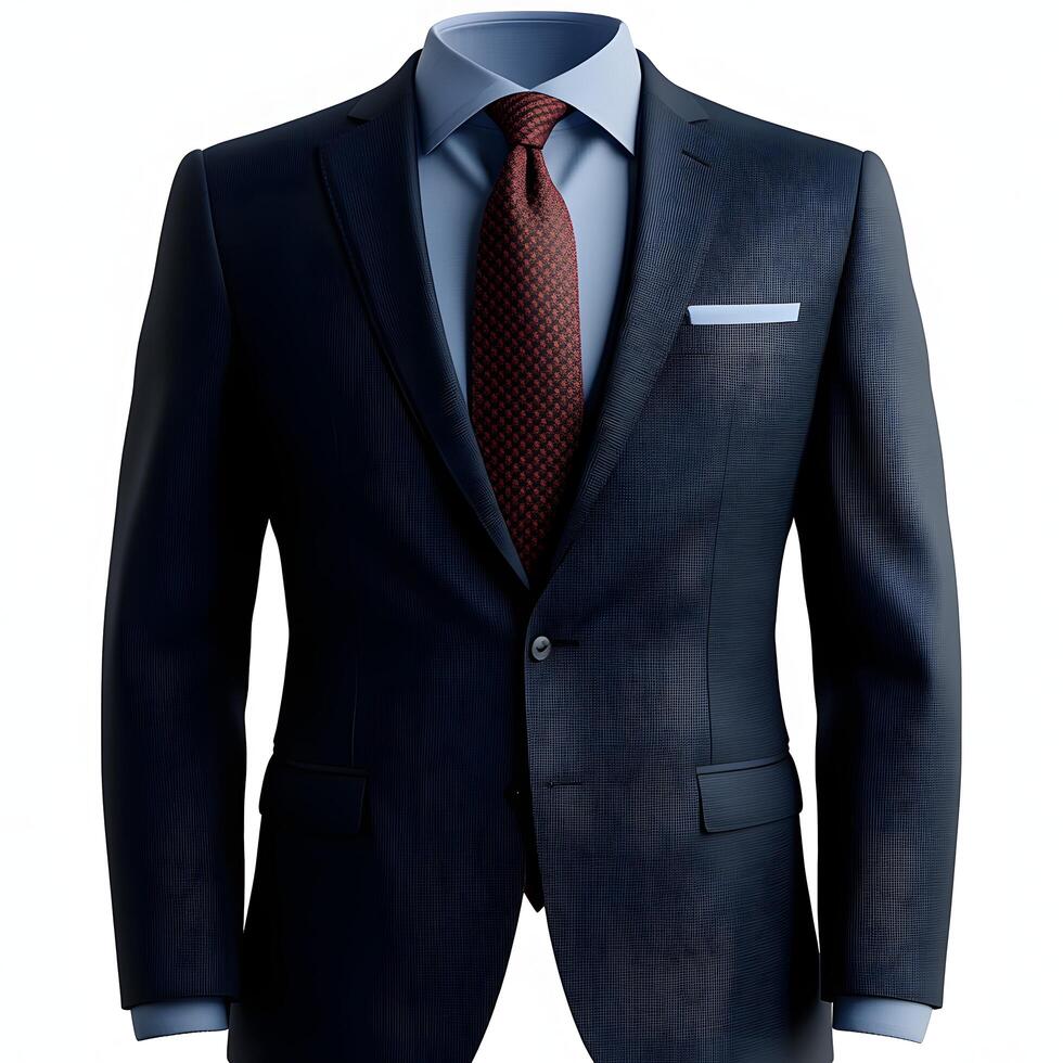 Impeccable navy business suit showcasing professional elegance and style photo