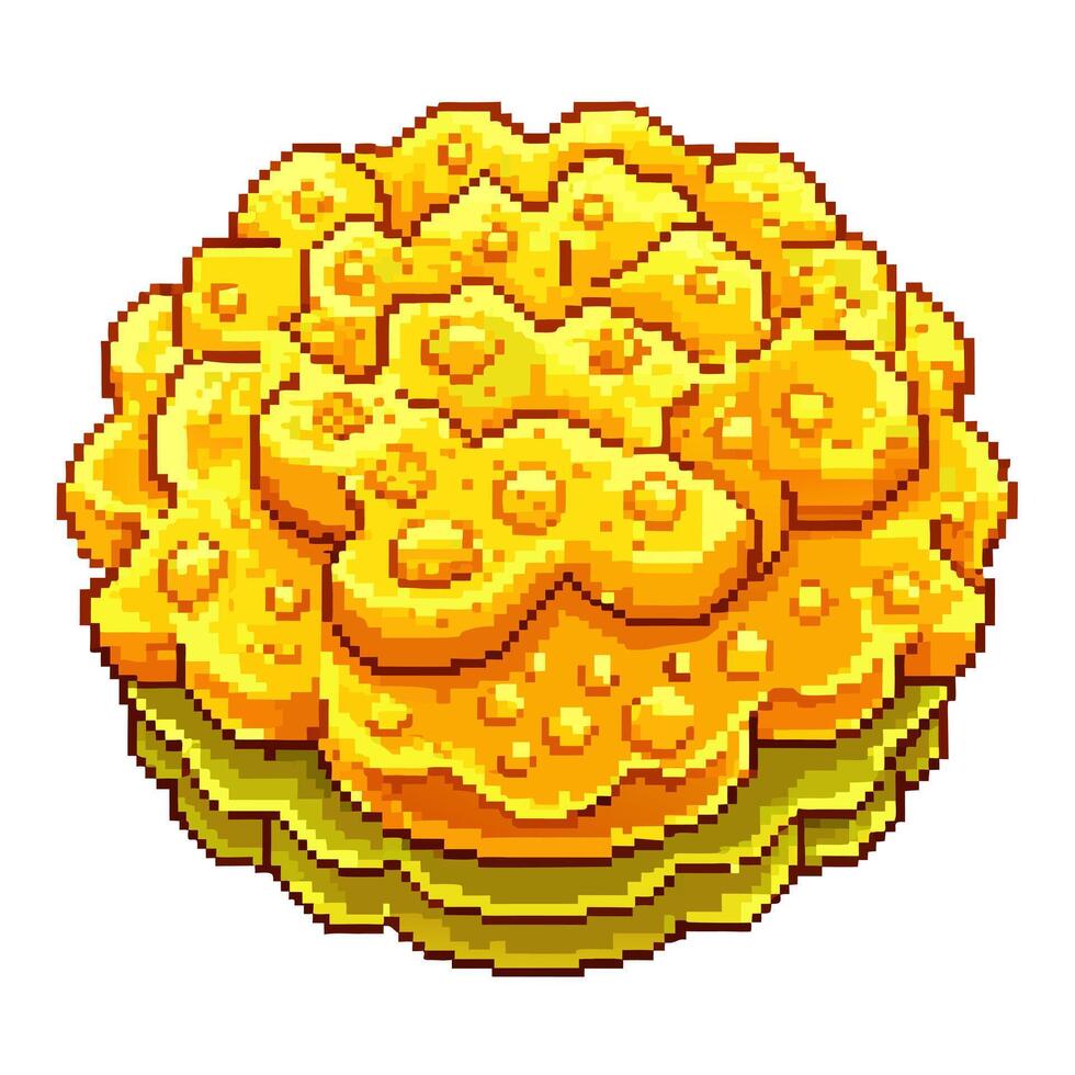 Pixel Art Golden Coin Stack Illustrating Retro Gaming and Digital Currency Themes vector