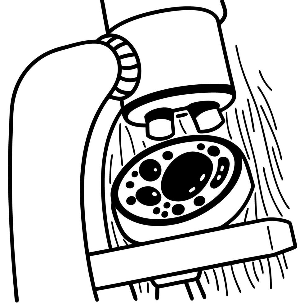 Microscope analyzing petri dish with cell sample laboratory scientific research in microbiology vector