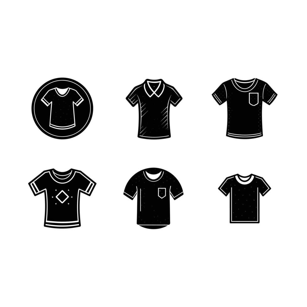 Minimalist T-Shirt Icon Illustration vector