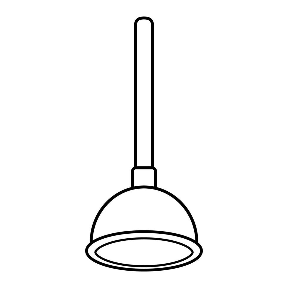 Plunging into Action, plunger Ultimate Clog Busting Hero vector