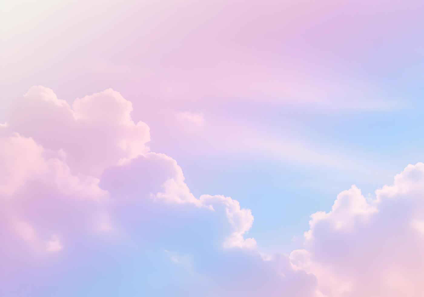Sky and clouds background with a pastel colored. Color of the year 2019. photo