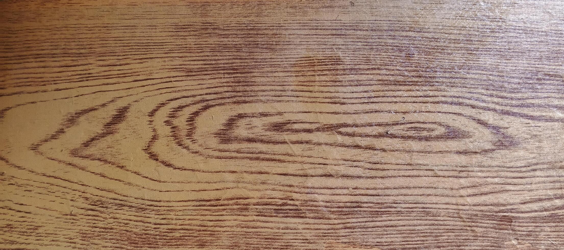 A close up of a wooden table with a pattern photo