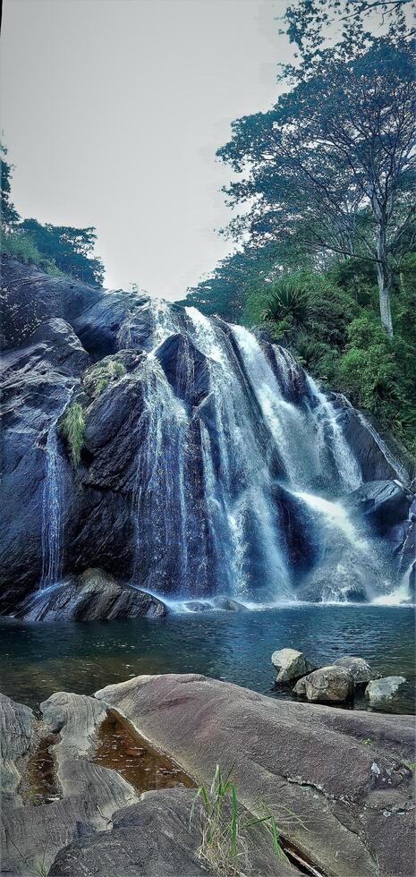 A waterfall is shown in a photo