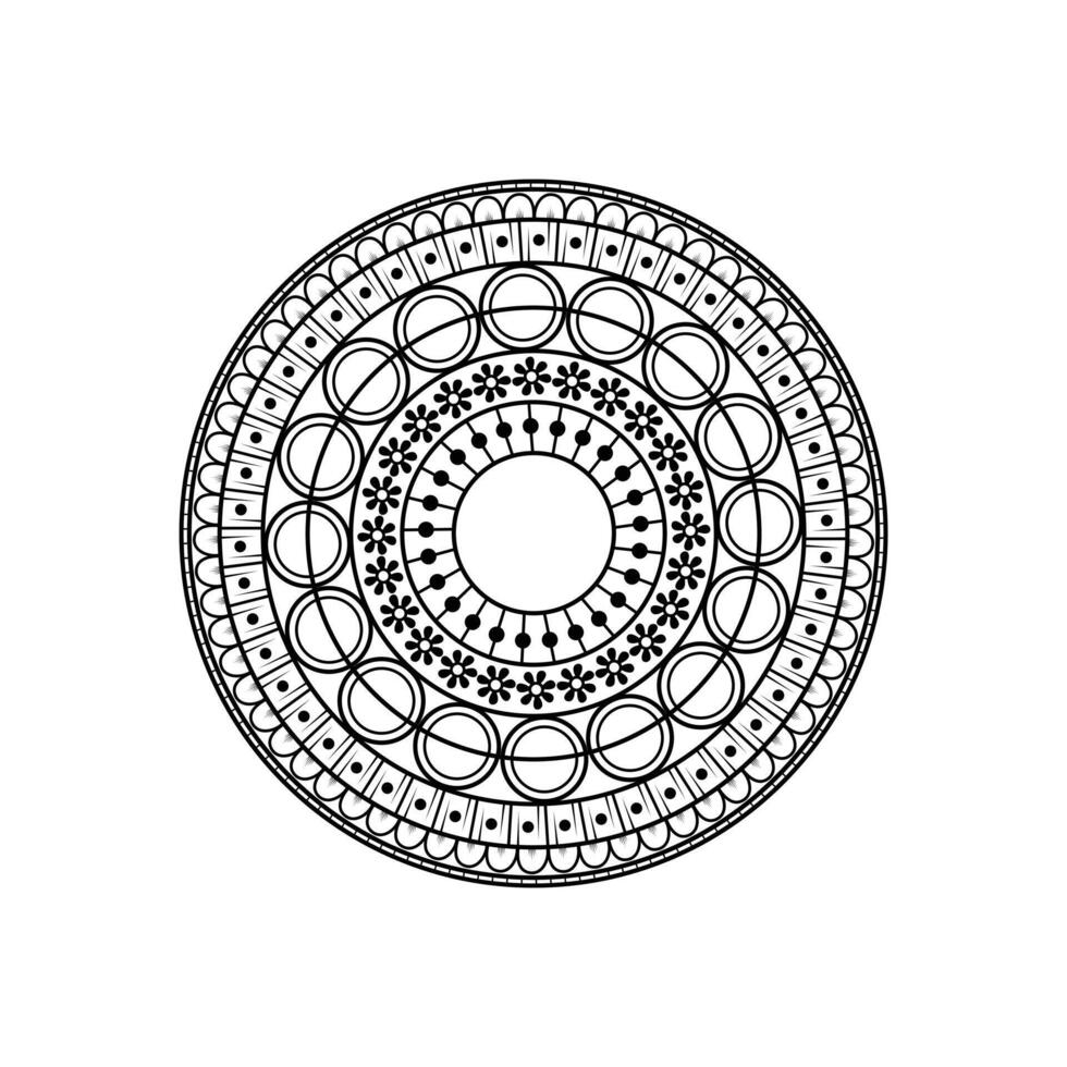 Mandala Artwork with Detailed Ornamental and Patterns vector