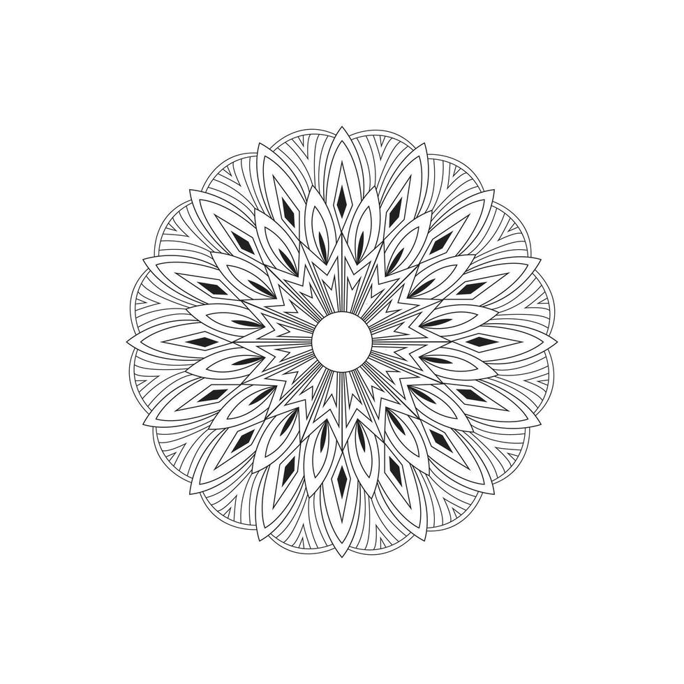 Radial Mandala Design vector