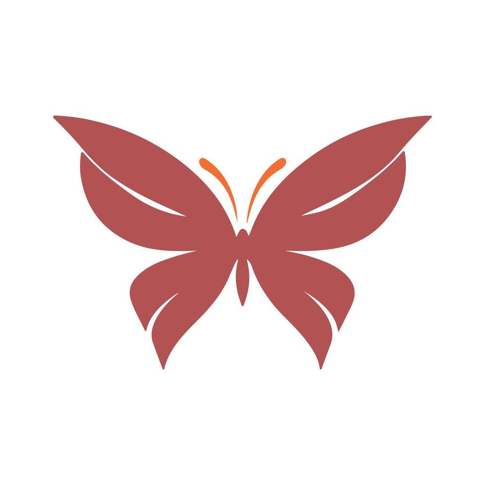 Artistic Butterfly Symbol for Logo and Icons vector