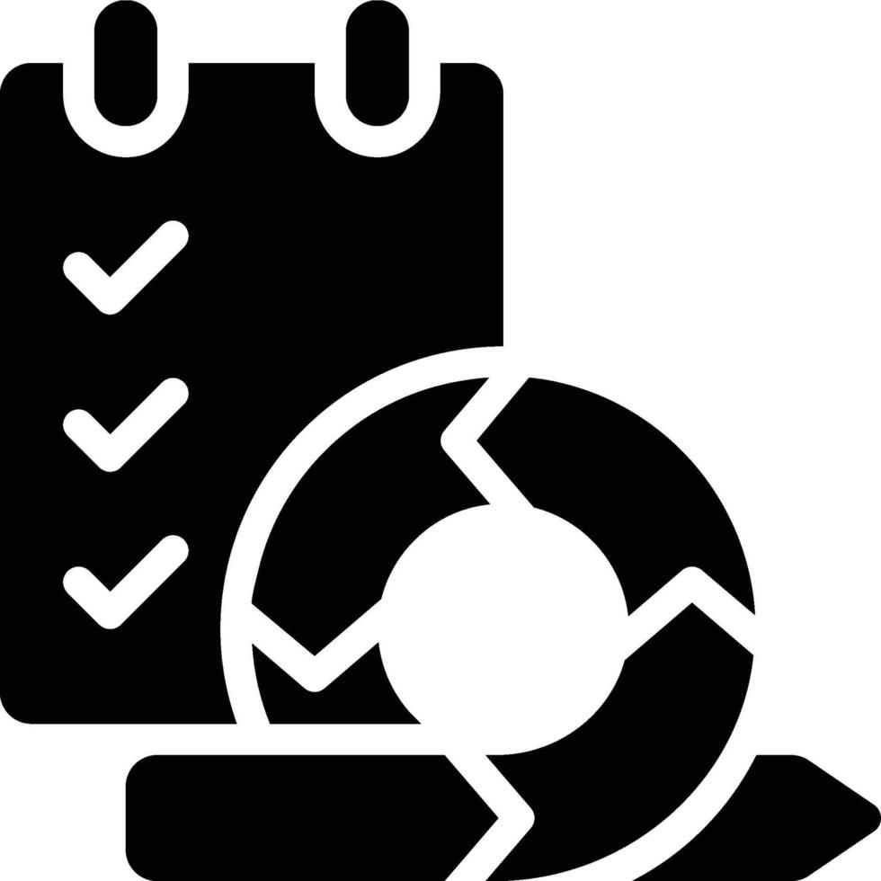 Testing, Agile Testing, Agile Glyph Solid Icon vector