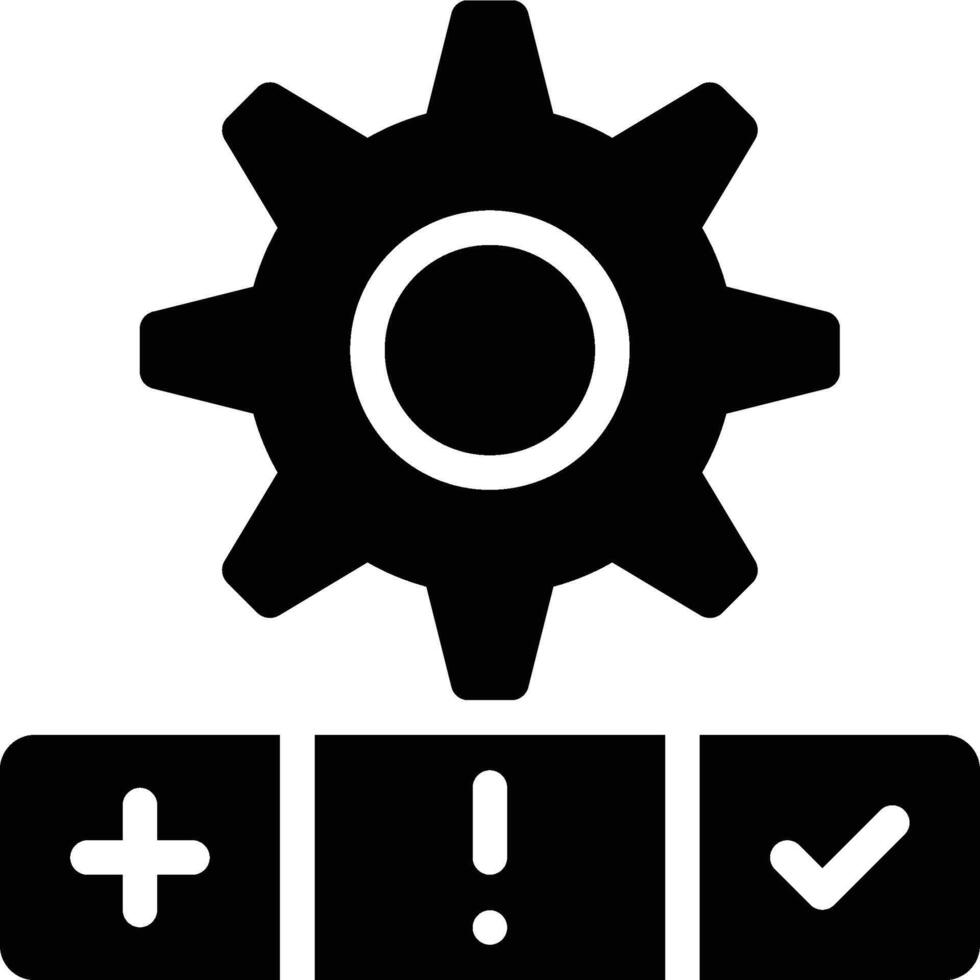 Work Status, Task Status, Task Management Glyph Solid Icon vector