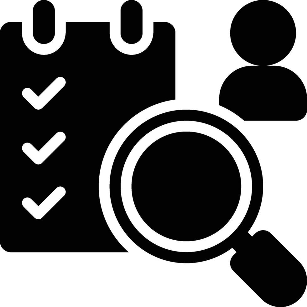 User Acceptance, Testing, Acceptance Testing Glyph Solid Icon vector